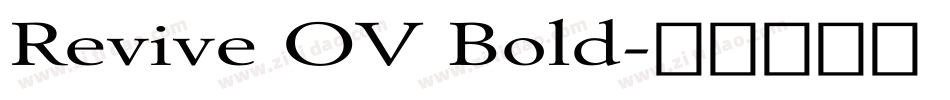 Revive OV Bold字体转换